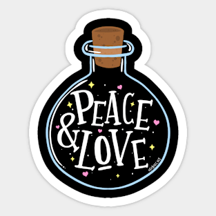 Peace and Love Potion Sticker